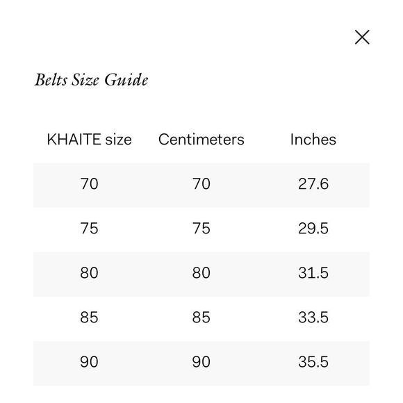 Khaite bambi belt black leather gold size 85 - Picture 3 of 4